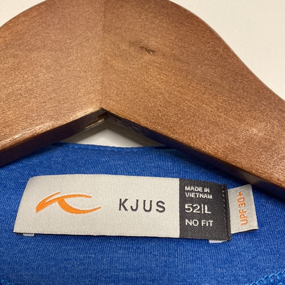 KJUS Shirt Mens 52 Large Blue  Keano Golf Half Zip Long Sleeve Mid Layer - Picture 11 of 16